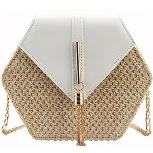 MAKE OFFER! Beautiful straw crossbody bag